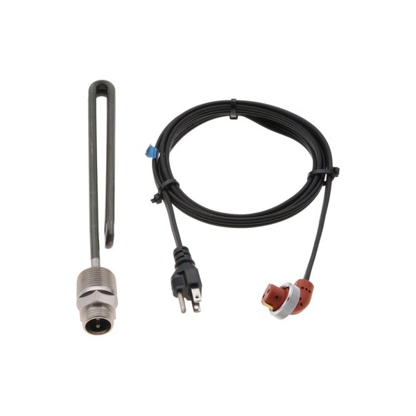 Oil Pan Heater - 1000W 120V, 1in. Npt, Water/Oil, Stainless Stl